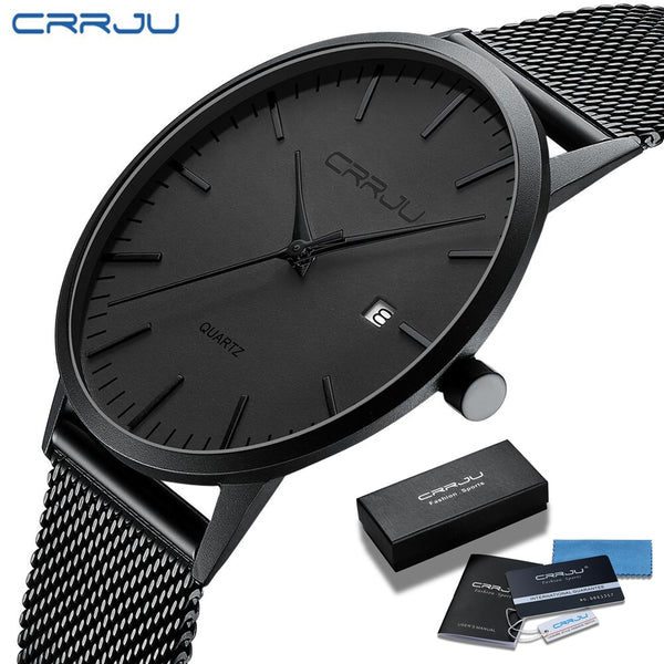 CRRJU Fashion Ultra Thin Quartz Watch